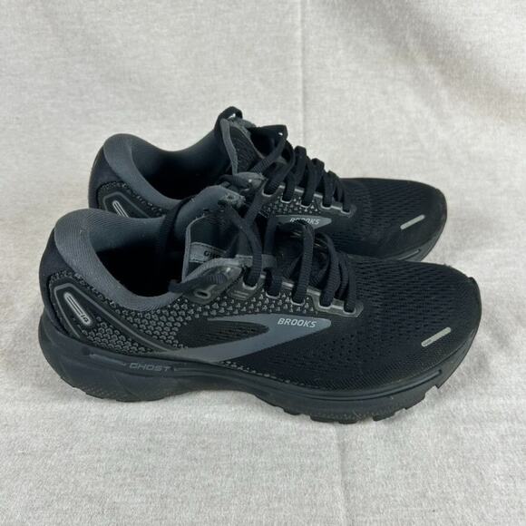 Brooks Womens Black Ghost Running Shoes Size 8.5 B Standard Athletic Sneakers - Picture 3 of 9